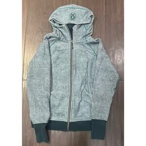 Lululemon Scuba Hoodie III Rio Mist Sea Mist Deep Green Size 10 Thumbholes